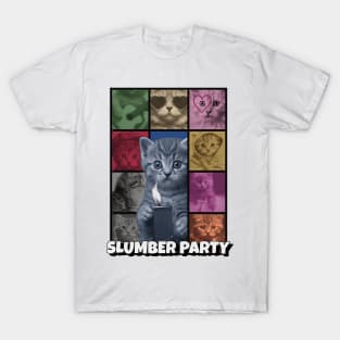 Slumber cat party T-Shirt